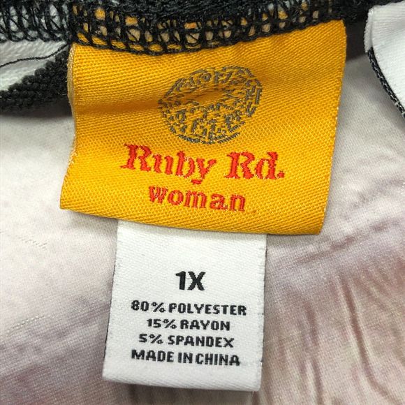 Ruby Rd. Women Long Maxi Skirt Size 1X Polyester Blend Stripes B244 -29 - Picture 5 of 12